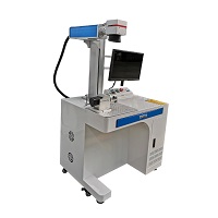 30W Metal din oțel inoxidabil Mașină de gravură laser Mașină de marcare a plăcilor de identificare